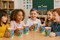 Chanukah Paper Cups, 9 oz, Yiddish Design – Hanukkah Party & Classroom Cups, 10 Pack